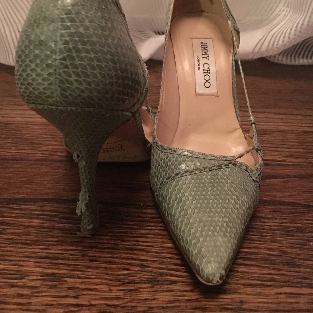 Jimmy Choo Python Pumps - Picture 2 of 5